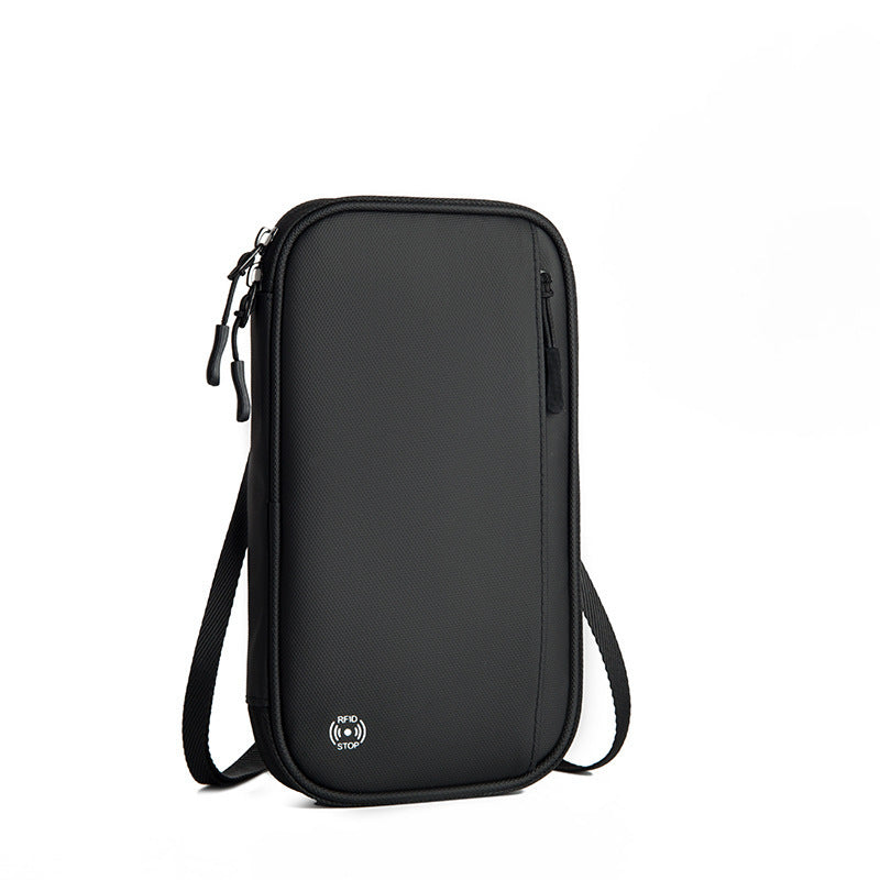 Rfid Hanging Neck Document Bag & Passport Holder